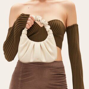 JW PEI Gabbi Ruched Hobo Handbag - Ivory